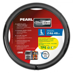 Lampa ΚΑΛΥΜΜΑ ΤΙΜΟΝΙΟΥ ΦΟΡΤΗΓΟΥ PEARL BLACK ΔΕΡΜΑΤΙΝΗ ΜΑΥΡΟ (L) 46-48cm ΟΙΚΟΛΟΓΙΚΟ - ΑΟΣΜΟ