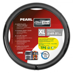 Lampa ΚΑΛΥΜΜΑ ΤΙΜΟΝΙΟΥ ΦΟΡΤΗΓΟΥ PEARL BLACK ΔΕΡΜΑΤΙΝΗ ΜΑΥΡΟ (XL) 49-51cm ΟΙΚΟΛΟΓΙΚΟ - ΑΟΣΜΟ