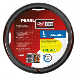 Lampa ΚΑΛΥΜΜΑ ΤΙΜΟΝΙΟΥ ΦΟΡΤΗΓΟΥ PEARL RED ΔΕΡΜΑΤΙΝΗ ΜΑΥΡΟ/ΚΟΚΚΙΝΟ (L) 46-48cm ΟΙΚΟΛΟΓΙΚΟ - ΑΟΣΜΟ