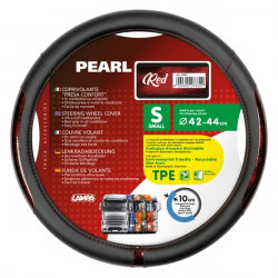 Lampa ΚΑΛΥΜΜΑ ΤΙΜΟΝΙΟΥ ΦΟΡΤΗΓΟΥ PEARL RED ΔΕΡΜΑΤΙΝΗ ΜΑΥΡΟ/ΚΟΚΚΙΝΟ (S) 42-44cm ΟΙΚΟΛΟΓΙΚΟ - ΑΟΣΜΟ