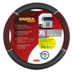 Lampa ΚΑΛΥΜΜΑ ΤΙΜΟΝΙΟΥ ΦΟΡΤΗΓΟΥ RADICA (XL) 49-51 cm (ΜΑΥΡΟ/ΞΥΛΟ/ΟΙΚΟΛΟΓΙΚΟ/ΑΟΣΜΟ)