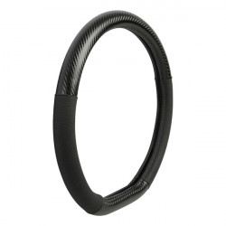 Lampa ΚΑΛΥΜΜΑ ΤΙΜΟΝΙΟΥ LE MANS (M) 37/39cm ΔΕΡΜΑΤΙΝΗ ΜΑΥΡΟ/ CARBON ΑΟΣΜΟ ECO-FRIENDLY (ΚΟΦΤΟ ΤΙΜΟΝΙ)
