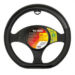 Lampa ΚΑΛΥΜΜΑ ΤΙΜΟΝΙΟΥ LE MANS (M) 37/39cm ΔΕΡΜΑΤΙΝΗ ΜΑΥΡΟ/ CARBON ΑΟΣΜΟ ECO-FRIENDLY (ΚΟΦΤΟ ΤΙΜΟΝΙ)