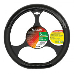 Lampa ΚΑΛΥΜΜΑ ΤΙΜΟΝΙΟΥ LE MANS (S) 35/37cm ΔΕΡΜΑΤΙΝΗ ΜΑΥΡΟ/CARBON ΑΟΣΜΟ ECO-FRIENDLY (ΚΟΦΤΟ ΤΙΜΟΝΙ)