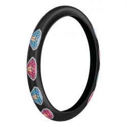 Lampa ΚΑΛΥΜΜΑ ΤΙΜΟΝΙΟΥ SKIN-COVER DIAMONT (ΔΙΑΜΑΝΤΙΑ) 35/37cm (S) ΜΑΥΡΟ ΕΛΑΣΤΙΚΟ ΠΟΛΥΕΣΤΕΡΙΚΟ 2mm ΠΑΧΟΣ