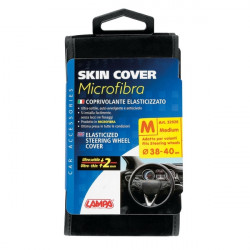 Lampa ΚΑΛΥΜΜΑ ΤΙΜΟΝΙΟΥ SKIN-COVER ΜΙΚΡΟΦΙΜΠΡΑ 38/40cm (M) ΜΑΥΡΟ ΕΛΑΣΤΙΚΟ 2mm ΠΑΧΟΣ