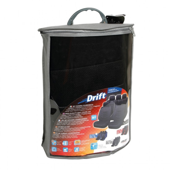 Lampa ΚΑΛΥΜΜΑΤΑ ΚΑΘΙΣΜΑΤΩΝ DRIFT ΠΟΛΥΕΣΤΕΡΙΚΑ ΜΑΥΡΑ/ΓΚΡΙ ΜΕ 5 ΠΡΟΣΚΕΦΑΛΑ- ΣΕΤ