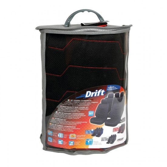 Lampa ΚΑΛΥΜΜΑΤΑ ΚΑΘΙΣΜΑΤΩΝ DRIFT ΠΟΛΥΕΣΤΕΡΙΚΑ ΜΑΥΡΑ/ΚΟΚΚΙΝΑ ΜΕ 5 ΠΡΟΣΚΕΦΑΛΑ- ΣΕΤ