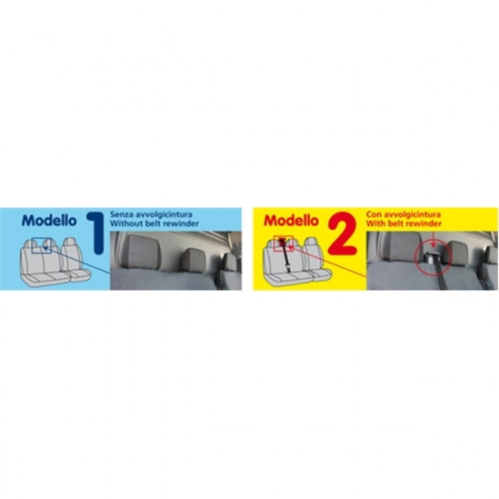 Lampa ΚΑΛΥΜΜΑΤΑ ΚΑΘΙΣΜΑΤΩΝ ΦΟΡΤΗΓΟΥ DOTS-2 SET ΜΑΥΡΟ-ΓΚΡΙ
