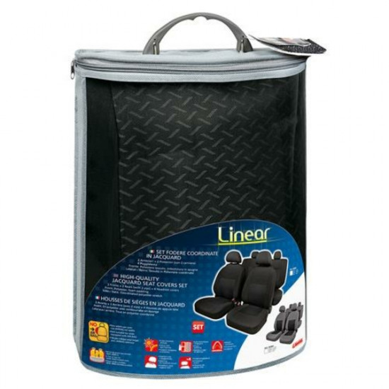 Lampa Καλύμματα Καθισμάτων Linear υψηλής ποιότητας ζακάρ Μαύρο set