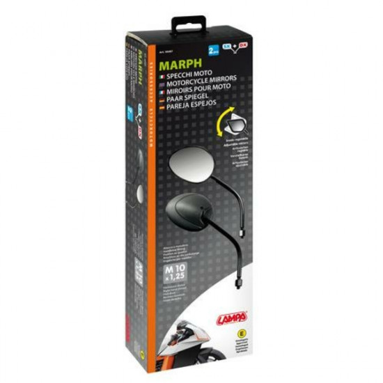 Lampa ΚΑΘΡΕΦΤΕΣ ΜΟΤΟ MARPH M10x1,25 ΜΑΥΡΟΙ 2 ΤΕΜ.