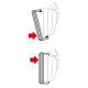 Lampa ΚΑΘΡΕΦΤΗΣ ΕΣΩΤΕΡΙΚΟΣ ΠΙΑΣΤΟΣ CONVEX 240x65mm ΚΥΡΤΟΣ 53>80mm