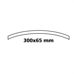 Lampa ΚΑΘΡΕΠΤΗΣ ΕΣΩΤΕΡΙΚΟΣ ΚΥΡΤΟΣ ΠΙΑΣΤΟΣ CONVEX 300 Χ 65 mm (ΓΙΑ ΚΑΘΡΕΠΤΕΣ ΥΨΟΥΣ 53>80 mm)