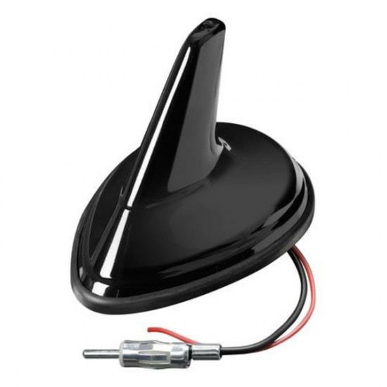 Lampa ΚΕΡΑΙΑ ΚΑΡΧΑΡΙΑΣ AERO-FIN 3 12V ΜΑΥΡΗ AM/FM ΜΕ ΕΝΙΣΧΥΤΗ ΣΗΜΑΤΟΣ 66x97x70mm