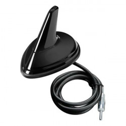 Lampa ΚΕΡΑΙΑ ΚΑΡΧΑΡΙΑΣ AERO-FIN 3 ΜΑΥΡΗ AM/FM 66x97x70mm