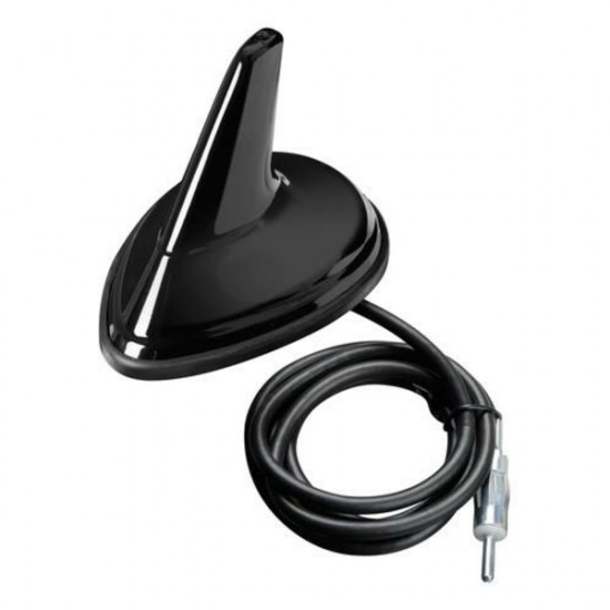 Lampa ΚΕΡΑΙΑ ΚΑΡΧΑΡΙΑΣ AERO-FIN 3 ΜΑΥΡΗ AM/FM 66x97x70mm