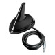 Lampa ΚΕΡΑΙΑ ΚΑΡΧΑΡΙΑΣ AERO-FIN 3 ΜΑΥΡΗ AM/FM 66x97x70mm