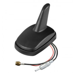 Lampa ΚΕΡΑΙΑ ΚΑΡΧΑΡΙΑΣ AERO-FIN 4 12V ΜΑΥΡΗ AM/FM/GPS ΜΕ ΕΝΙΣΧΥΤΗ ΣΗΜΑΤΟΣ 55x85x64mm