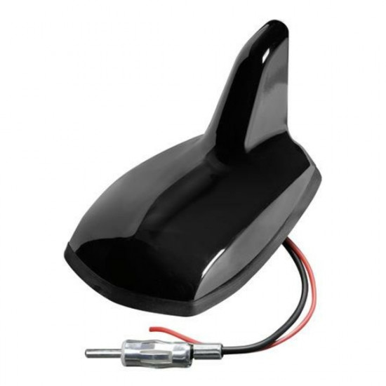 Lampa ΚΕΡΑΙΑ ΚΑΡΧΑΡΙΑΣ AERO-FIN 7 12V ΜΑΥΡΗ AM/FM ΜΕ ΕΝΙΣΧΥΤΗ ΣΗΜΑΤΟΣ 68x116x66mm