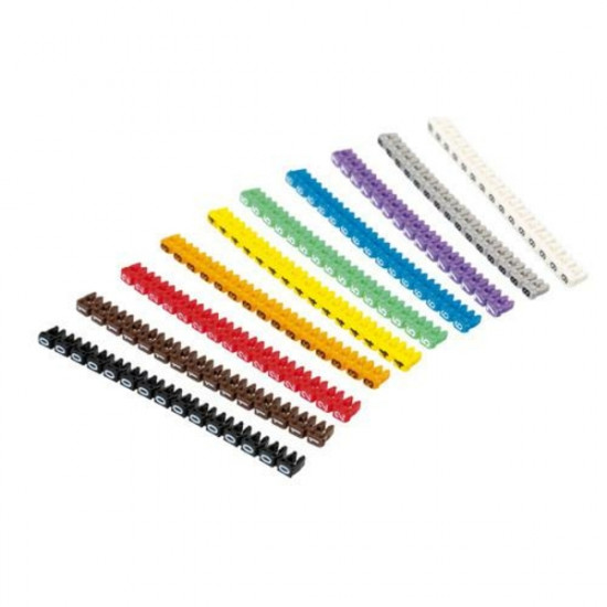 Lampa ΚΛΙΠ PIN ΑΡΙΘΜΙΣΗΣ ΚΑΛΩΔΙΩΝ 4mm ΑΠΟ 0 ΕΩΣ 9 100ΤΕΜ.