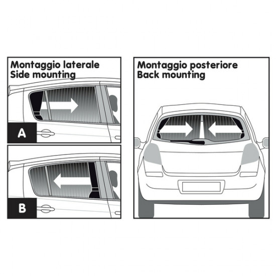 Lampa ΚΟΥΡΤΙΝΑΚΙΑ ΠΛΑΙΝΑ LIMOUSINE (S) 32/37x50cm 2ΤΕΜ.