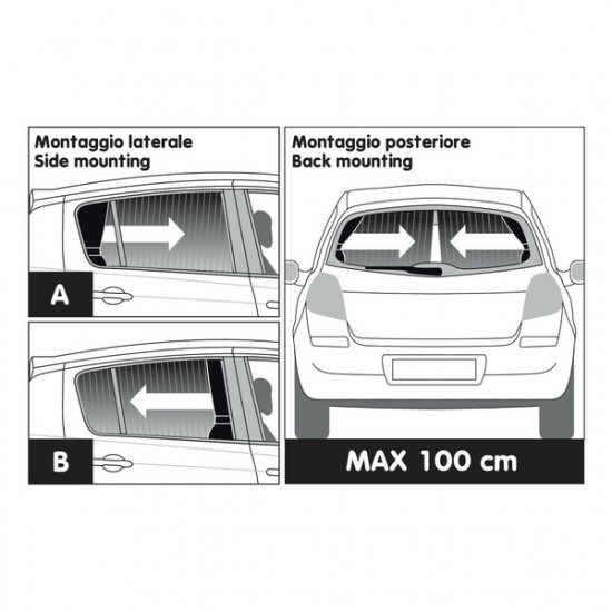 Lampa ΚΟΥΡΤΙΝΑΚΙΑ ΠΛΑΙΝΑ LIMOUSINE (S) 32/37x60cm 2ΤΕΜ.