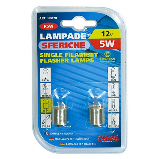 Lampa ΛΑΜΠΑ 12V/R5W ΦΟΥΝΤΟΥΚΑΚΙ