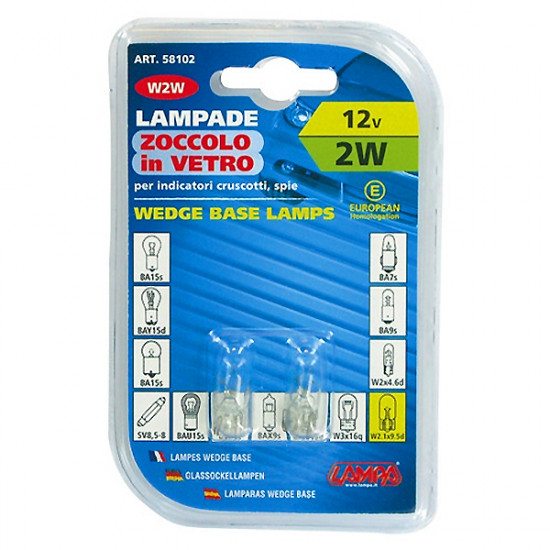 Lampa ΛΑΜΠΑ ΑΚΑΛΥΚΗ 12V/2W Τ10