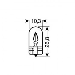 Lampa ΛΑΜΠΑ ΑΚΑΛΥΚΗ 12V/5W WY5W
