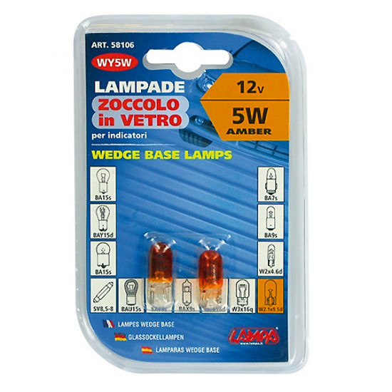 Lampa ΛΑΜΠΑ ΑΚΑΛΥΚΗ 12V/5W WY5W