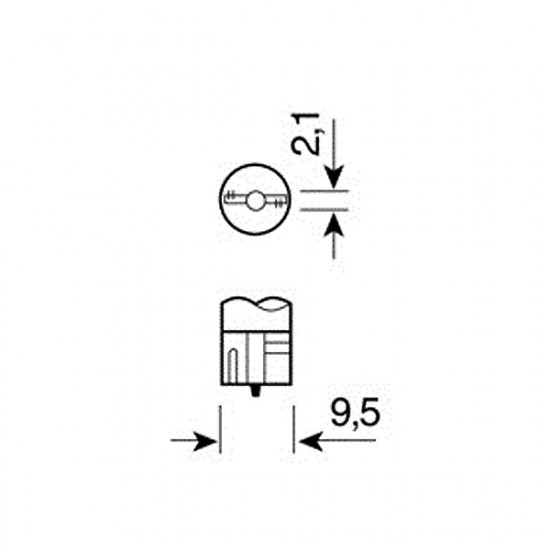 Lampa ΛΑΜΠΑ ΑΚΑΛΥΚΗ 12V/W3W 3W