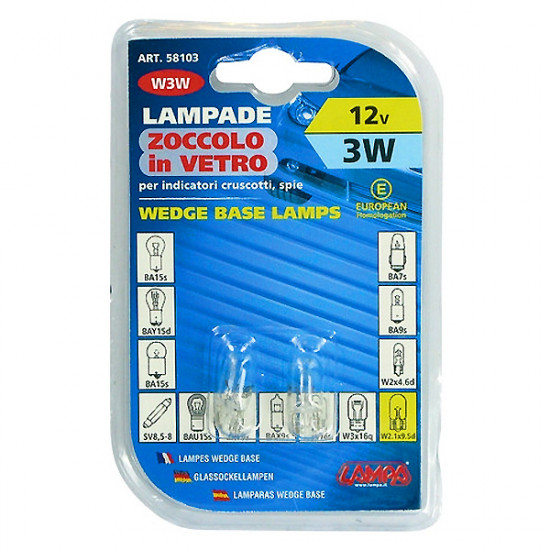 Lampa ΛΑΜΠΑ ΑΚΑΛΥΚΗ 12V/W3W 3W