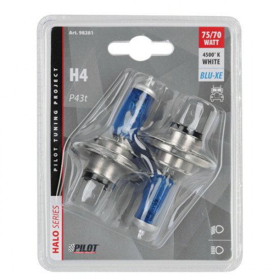 Lampa ΛΑΜΠΑ H4 24V/70-75W Blue-Xenon (P43t) 4500K