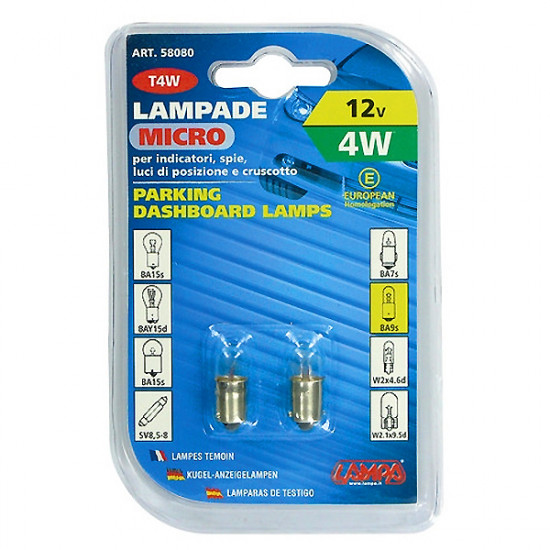 Lampa ΛΑΜΠΑ ΜΙΝΙΟΝ 12V/4W (T4W)