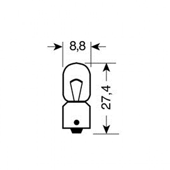 Lampa ΛΑΜΠΑ ΜΙΝΙΟΝ 12V/4W (T4W)