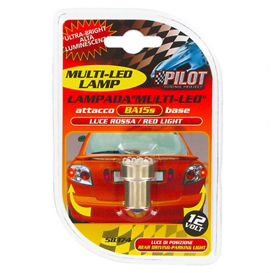 Lampa ΛΑΜΠΑ ΜΟΝΟΠΟΛΙΚΗ 11LED ΚΟΚΚΙΝΟ ΧΡΩΜΑ 12V