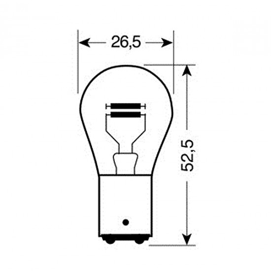 Lampa ΛΑΜΠΑ P21/4W BAZ15d ΔΙΠΟΛΙΚΗ ΠΑΡΑΚΕΝΤΡΗ