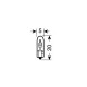 Lampa ΛΑΜΠΑ ΨΕΙΡΑ ΑΚΑΛΥΚΗ 12V/1.2W Τ5 W2x4.6d ΔΙΑΦΑΝΗ 10τεμ.