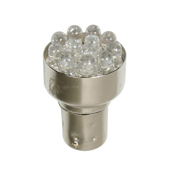 Lampa ΛΑΜΠΑΚΙ 12LED BAY15d 24V ΛΕΥΚΟ