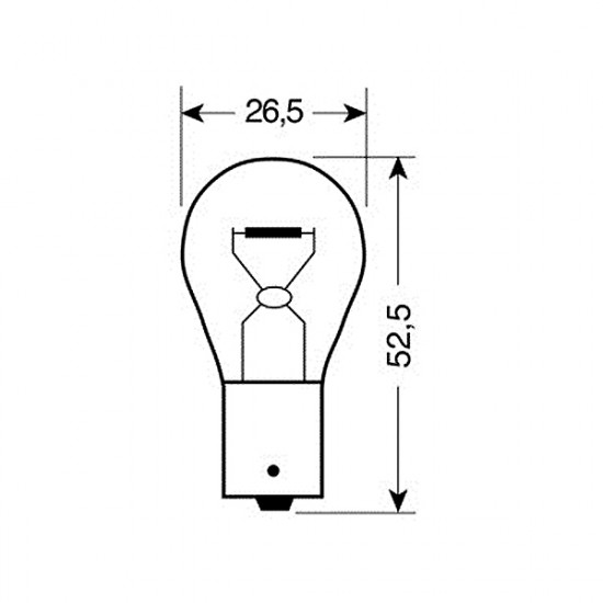 Lampa ΛΑΜΠΑΚΙ 12V/21W ΦΛΑΣ ΜΟΝΟΠΟΛΙΚΗ ΔΙΑΦΑΝΗΣ