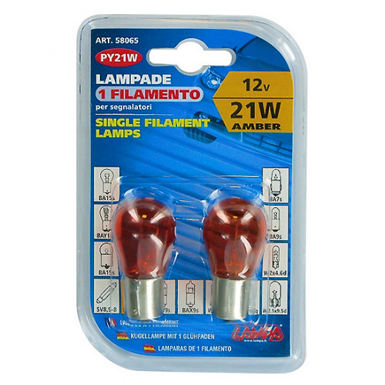Lampa ΛΑΜΠΑΚΙ 12V/PY21W BAU15s