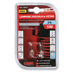 Lampa ΛΑΜΠΑΚΙ 24V W5W - 5W (W2.1x9.5d)
