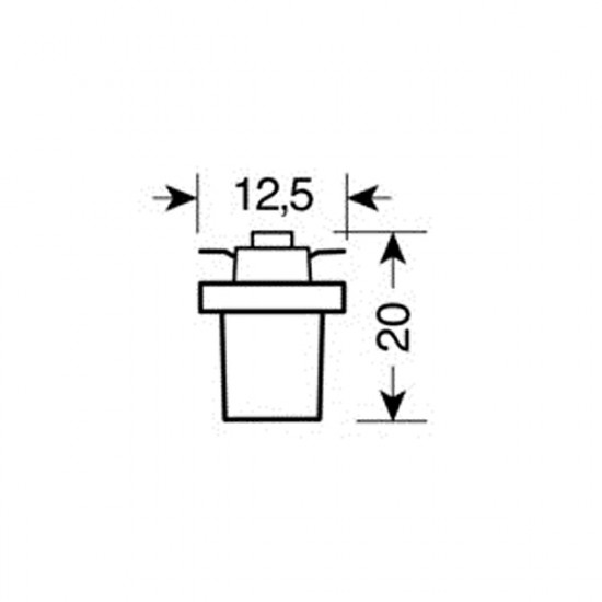 Lampa ΛΑΜΠΑΚΙ B8,5d HYPER-LED ΛΕΥΚΟ ΦΩΣ