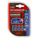 Lampa ΛΑΜΠΑΚΙ LED T3 24V W2x4.6d (Μπλε)