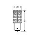Lampa ΛΑΜΠΑΚΙ P21/5W 12V BAY15d HYPER-LED 81