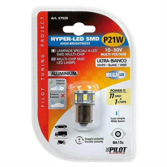 Lampa ΛΑΜΠΑΚΙ P21W 10-30V MEGA LED 11