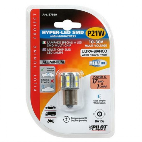 Lampa ΛΑΜΠΑΚΙ P21W 10-30V MEGA LED 17
