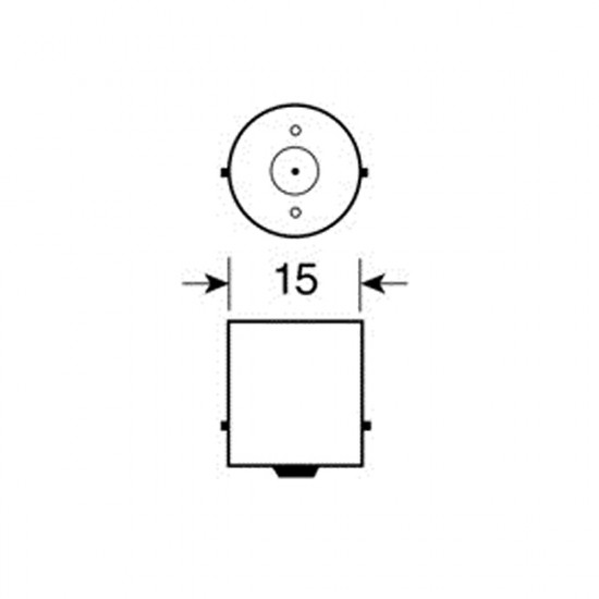 Lampa ΛΑΜΠΑΚΙ P21W 12V BA15s HYPER-LED 81