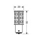 Lampa ΛΑΜΠΑΚΙ P21W 12V BA15s HYPER-LED 81