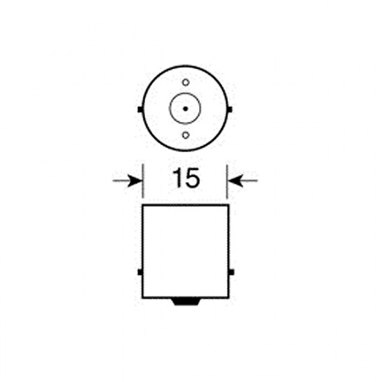 Lampa ΛΑΜΠΑΚΙ P21W 12V BA15s MEGA-LED5